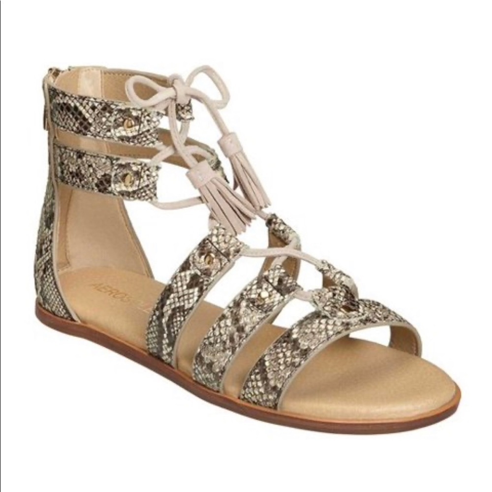 Aerosoles Snakeskin Gladiator Women’s Sandals Size 6.5, 7 NIB